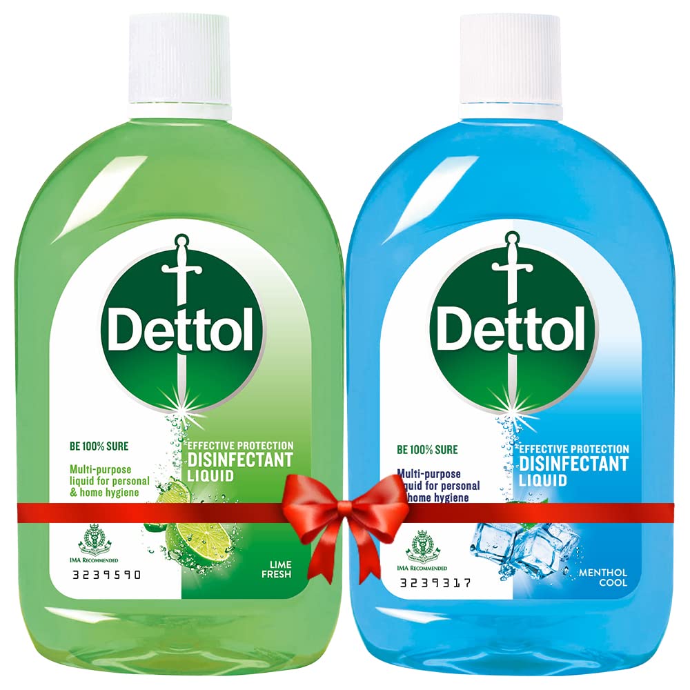 Dettol Antiseptic Disinfectant liquid, 550ml Each (Pack of 2